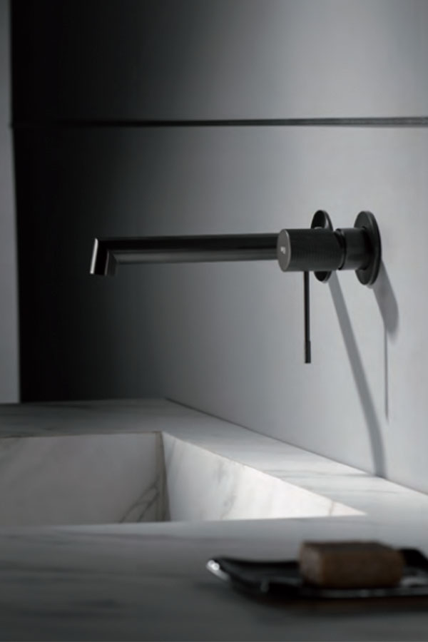 Grifo monomando lavabo alto black gun metal Imex — Azulejossola