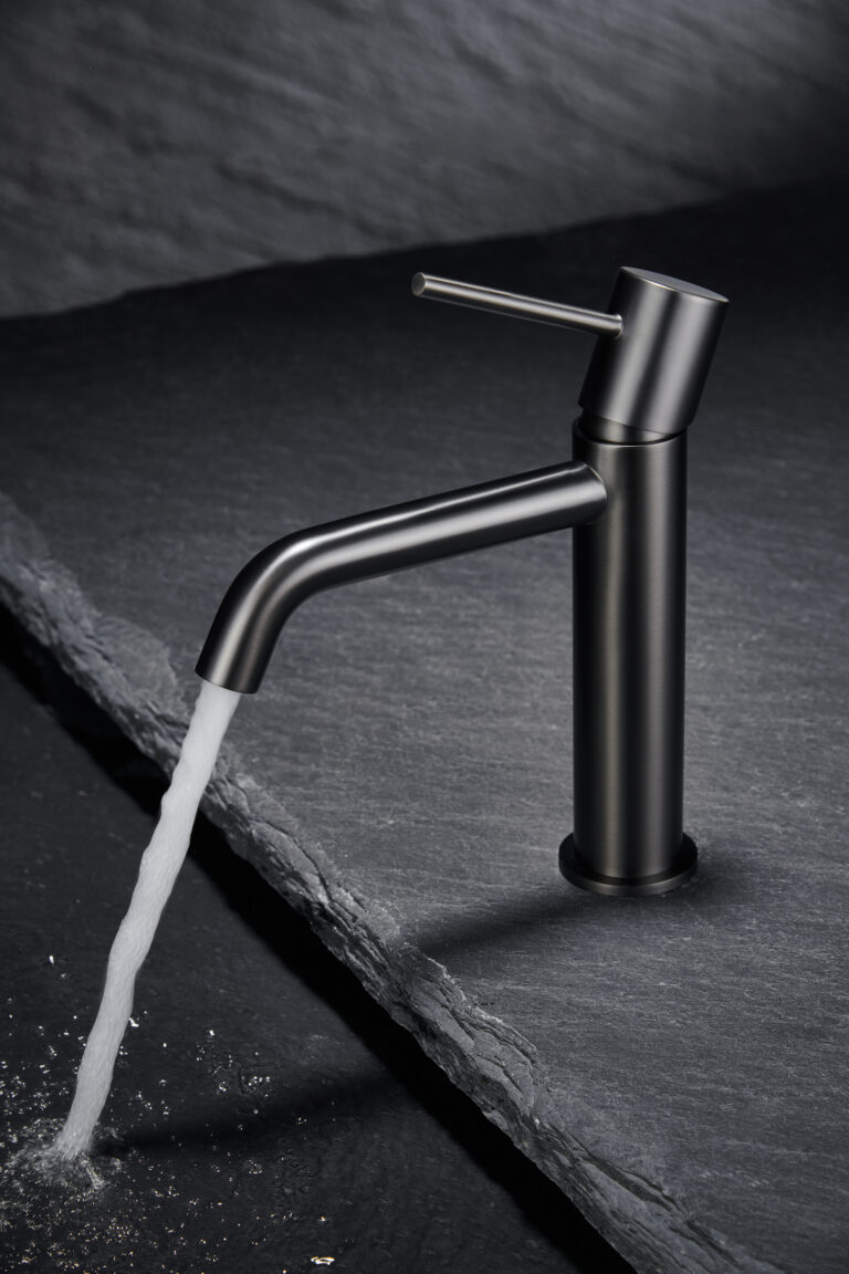 Monomando Lavabo Black Gun Metal Serie Monza Imex Products