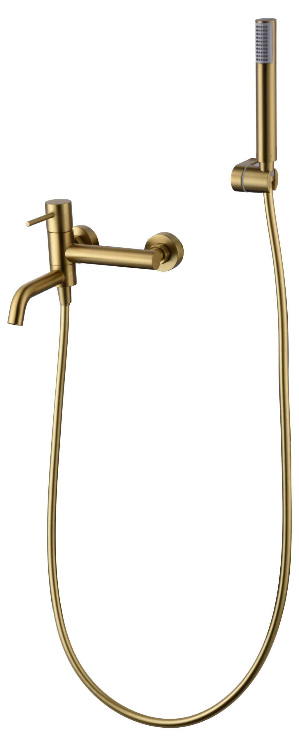 Monza series brushed gold single-lever bath and shower faucets 